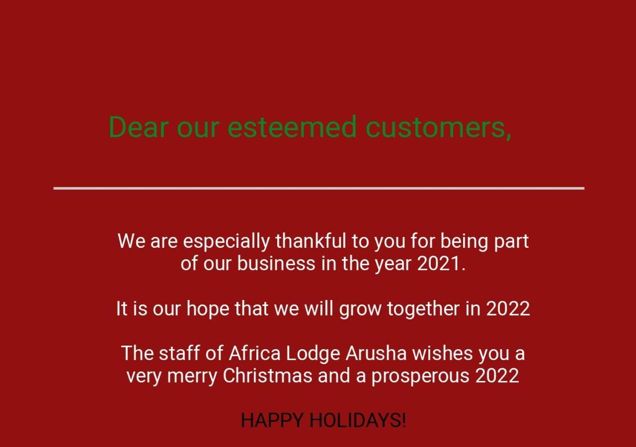 Africa Lodge Arusha Nkoaranga 外观 照片